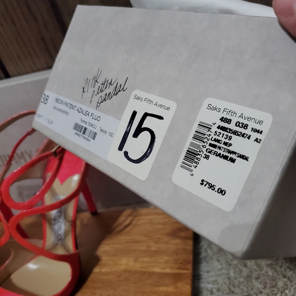 Jimmy Choo Neon Patent Azalea Fluo Heels - Picture 7 of 7